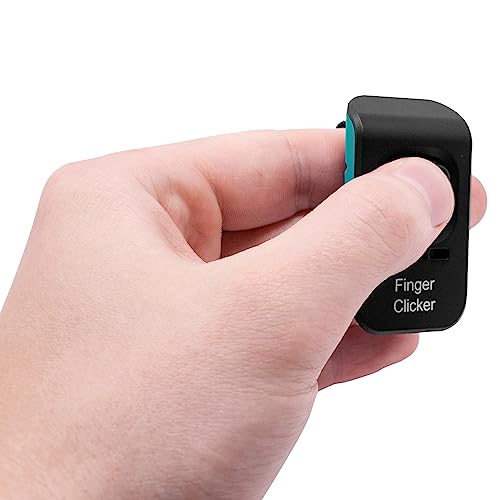 Educator Dog Training Finger Clicker with Audible Sound for Positive Reinforcement, Behavior and Obedience Pet Trainer, Teal