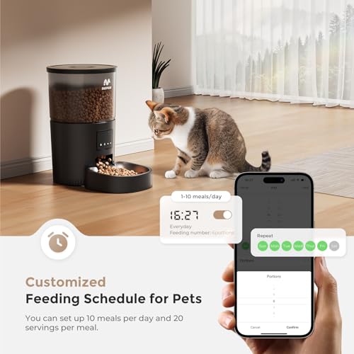 IMIPAW Automatic Cat Feeder, 5G WiFi Food Dispenser | Smart Feeding Sy - Image 5