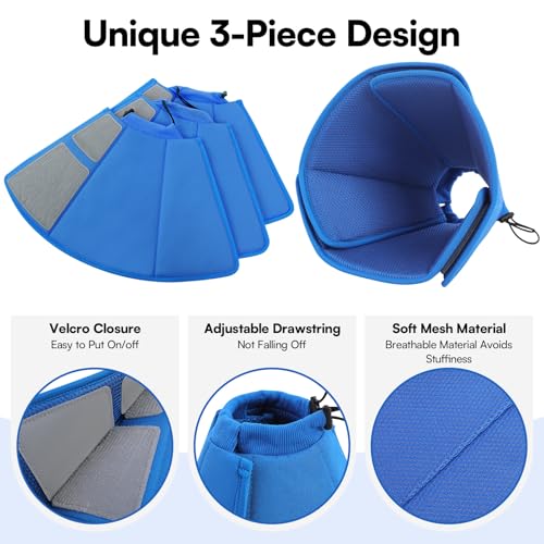 Soft Dog Cone for Small Dogs, Adjustable Comfy Dog Cone Collar - Image 3