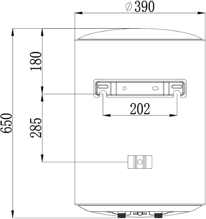 Electric Hot 50 liter Water Heater Storage, RV TR Endless Trailer Indoor Waterproof Shower Water Heater Compact Point-of-Use, Bathroom Shower (13.2 gallon) plug in 120v
