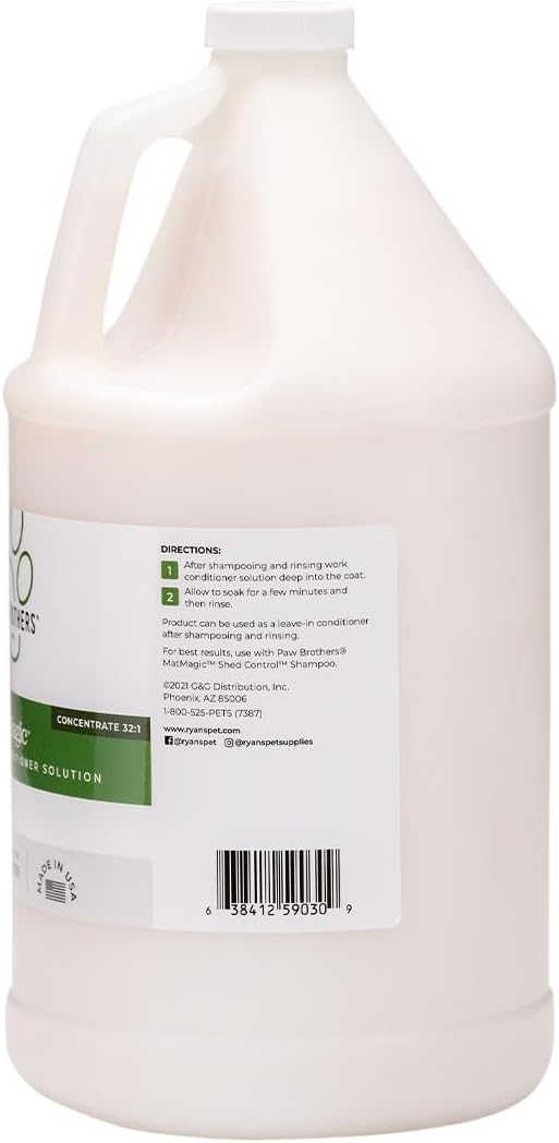 Dog and Cat Grooming Shampoo or Conditioner Natural Refreshing Mat Shed Control Gallons (Conditioner)