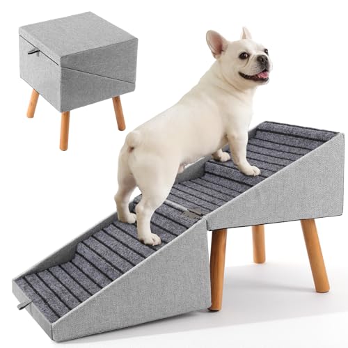17" H Split Ottoman Dog Ramp for Couch, Foldable Dog | Pet Essentials - Image 2