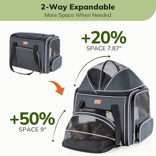Morpilot Top and Side Expandable Cat Carrier for Pets up to 20lbs - Image 4
