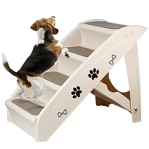 ZENY Dog Stairs for Bed 20" H, 4-Step Dog Steps for High Bed - Image 2