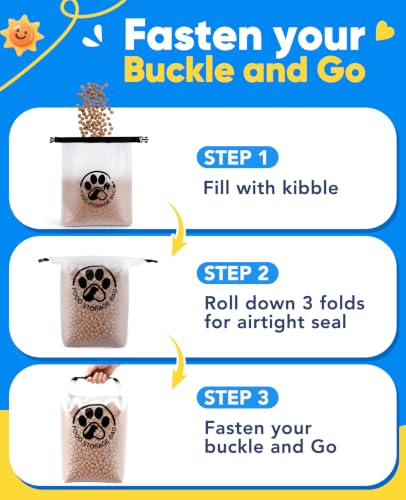 Pet Food Storage Bag for Travel - Transparent Leak-P | Travel Essentia - Image 7