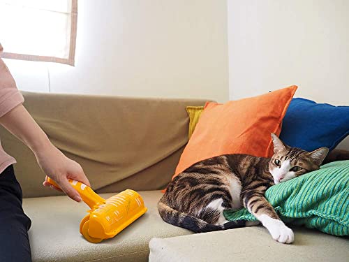 Pet Hair Remover Roller - Lint Roller for pet Hair - Self Cleaning Dog & Cat Hair Remover - Remove Dog, Cat Hair from Furniture, Carpets, Bedding, Clothing and More. Orange - Image 7