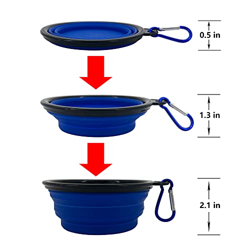 Collapsible Dog Bowl, 10 Pack, Portable, Safe, Reusa | Travel Essentia - Image 4