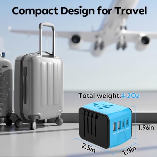 Universal Travel Adapter, 2 USB-C & 2 USB-A Ports, 2 - Image 7