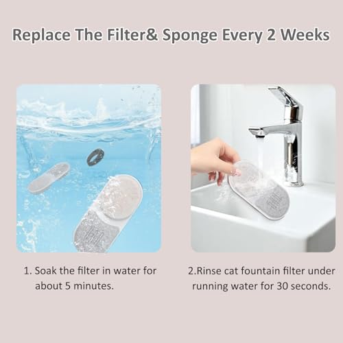 Pet Water Fountain Filters Compatible with APAUK 108oz/3.2L Cat Fountain - Image 4