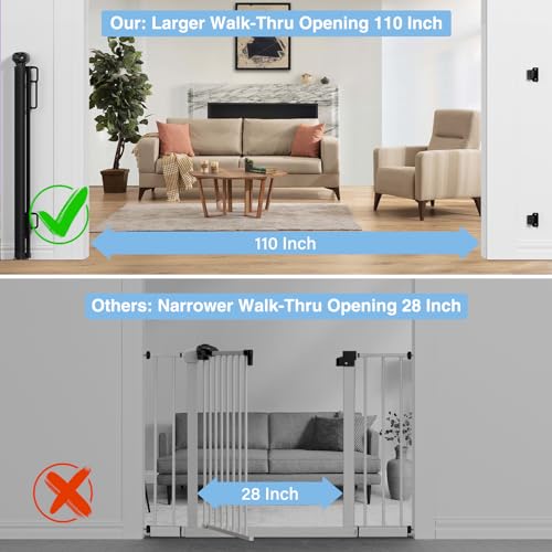 PRObebi Retractable Baby & Dog Gate - Extends to 110" | Pet Essentials - Image 3