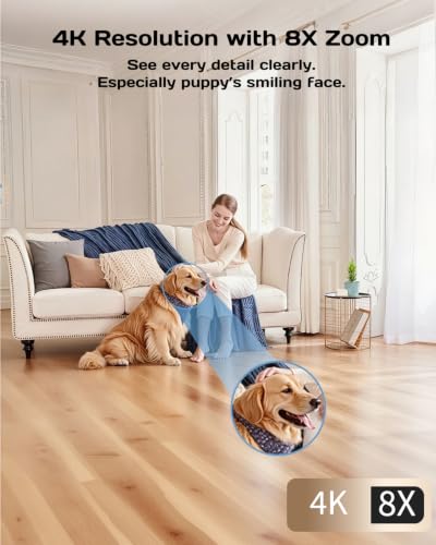 VIMTAG 4K 8MP UHD Indoor Camera Pet/Dog/Cat/Baby/Nanny/Hom - Image 3