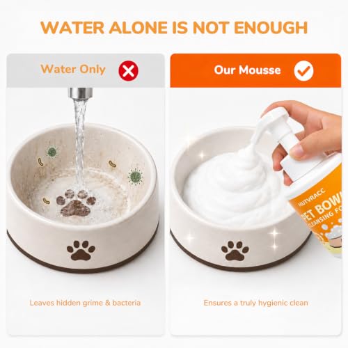 Natural Pet Bowl Cleaner Mousse - Enzyme Dog & Cat Dish - Image 4