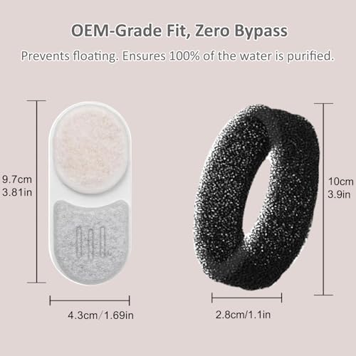 Pet Water Fountain Filters Compatible with APAUK 108oz/3.2L Cat Fountain - Image 3