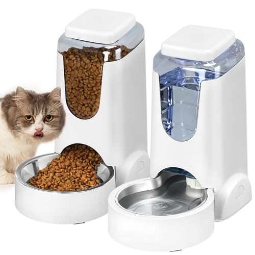 Automatic Cat Feeder and Water Dispenser with Stainl | Smart Feeding S - Image 2