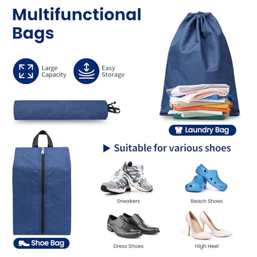 Compression Packing Cubes for Travel, Lightweight Vacation Travel Essentials, Travel Accessories for Suitcase Organizer Bags Set, Durable Luggage Organizer - Image 7