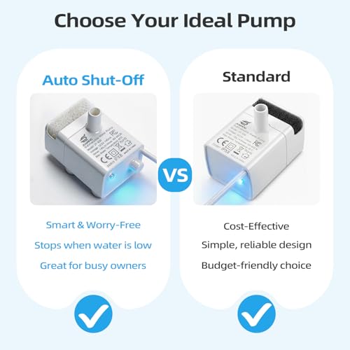 Cat Water Fountain Pump, Auto Waterless Power-Off JY-830 Pump - Image 4