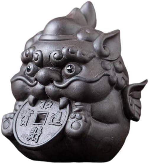 Zisha Handmade Purple Clay Tea Pet, Kungfu Tea Tray Decor Accessory (A)