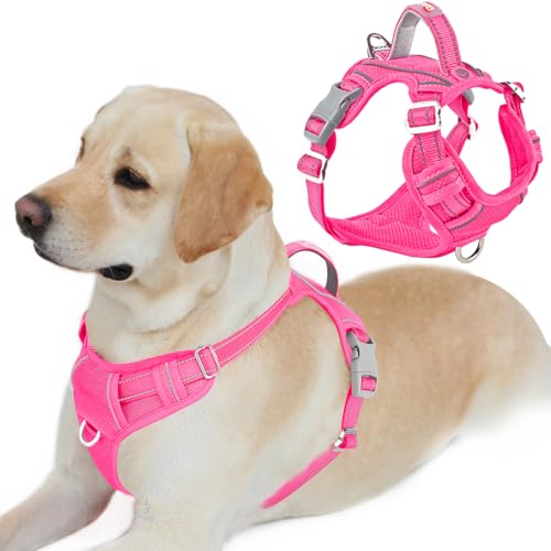 BARKBAY No Pull Dog Harness For Large Dogs,ID Tag Holder Dog Vest - Image 2