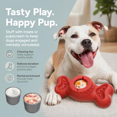 Dog Enrichment Toys - Freezable Treat Dispensing Bon - Image 6