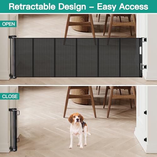 24 Inch Tall x 150 Inch Extra Wide Retractable Dog Gate - Image 4