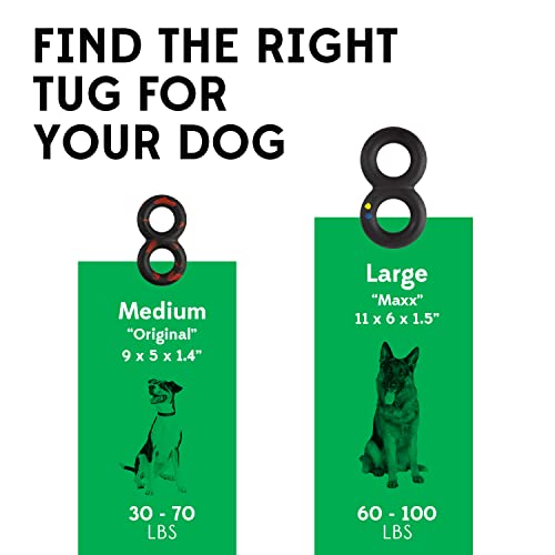 Goughnuts - Dog Toys for Aggressive Chewers - Virtually Indestructible Pull Toy for Medium Breeds Such as Pit Bulls and German Shepherds - Heavy Duty Tug Dog Toy - Black