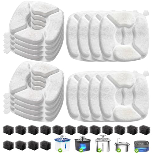 32 Pcs Cat Water Fountain Replacement Filters-16 Pack Cat - Image 2