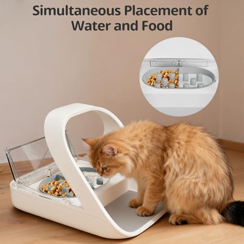 Slow Feeder Bowl for Automatic Microchip Cat Pet Feeder - Image 6