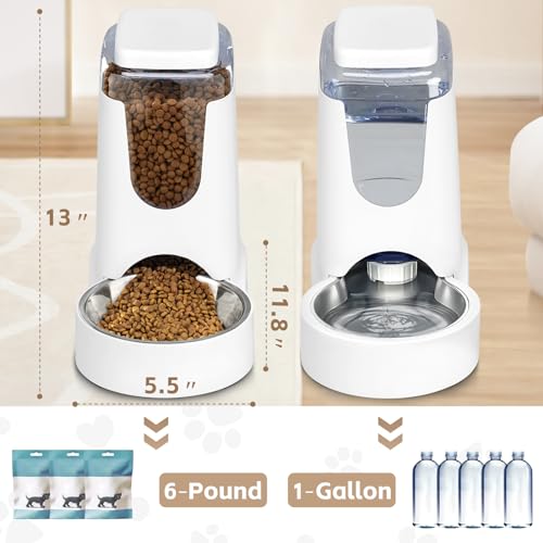 Automatic Cat Feeder and Water Dispenser with Stainl | Smart Feeding S - Image 3
