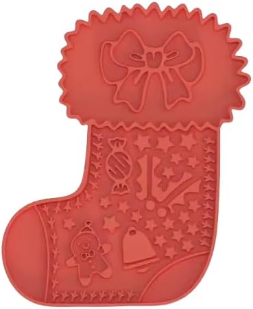 Holiday Stocking Lick Mat – Christmas Slow Feeder & Enrichment Toy for Dogs