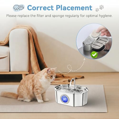 Cat Water Fountain Filter Replacement Kit, 12 Filters - Image 6