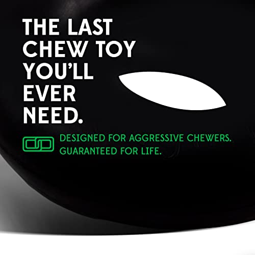 Goughnuts - Dog Toys for Aggressive Chewers - Virtually Indestructible Pull Toy for Medium Breeds Such as Pit Bulls and German Shepherds - Heavy Duty Tug Dog Toy - Black