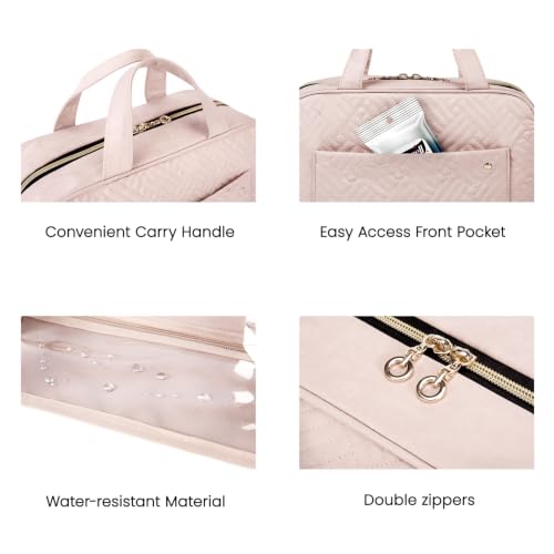 BAGSMART Toiletry Bag Travel Bag with Hanging Hook, | Travel Organizat - Image 6