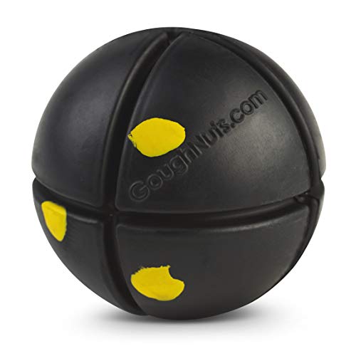 Goughnuts - Virtually Indestructible Ball - Guaranteed Dog Chew Toys for Aggressive Chewers Like Pit Bulls, German Shepherds, and Labs from 30-70 Pounds - Toughest and Durable Natu