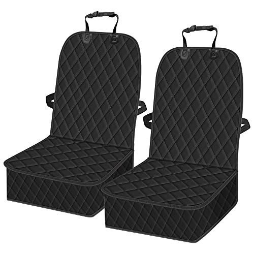 2 Packs Car Front Seat Cover for Dogs, Waterproof Pet Car - Image 2