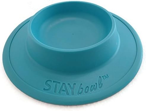 Pet Food and Water Bowl for Cats, Toy Breed Dogs, Bearded Dragons, Turtles, and Small Pets (3/4 Cup in Four Colors (Spring Green)