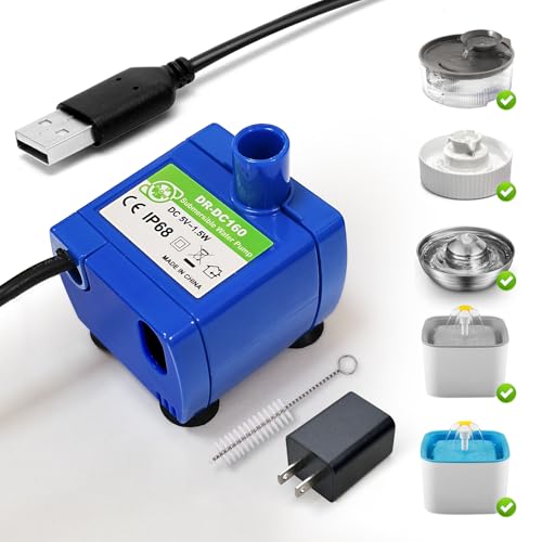 Cat Water Fountain Pump, for 360° Cupcake Ceramic Pet | Pet Essentials - Image 2