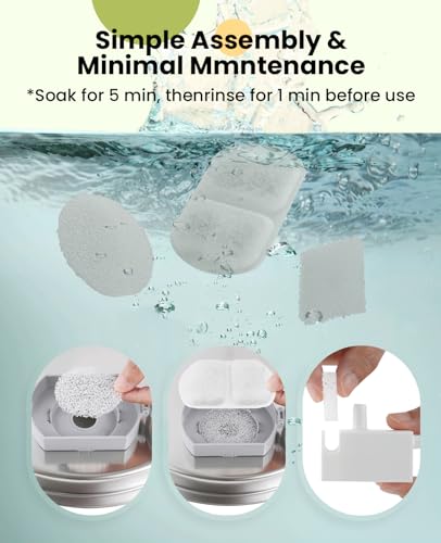 oneisall Replacement 8 Set Filters for PWF-002 7L Dog Water Fountain - Image 6