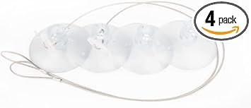 Cat Window Perch Strong Suction Cups (4 Pack)