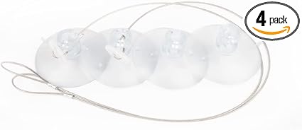Cat Window Perch Strong Suction Cups (4 Pack)