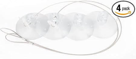 Cat Window Perch Strong Suction Cups (4 Pack)