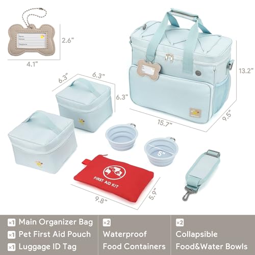 Pet Travel Bag, Large Blue Dog Carrier - Image 4