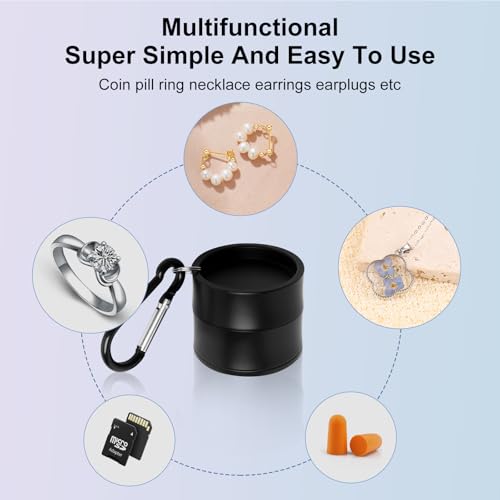 Mini Travel Ring Holder Keychain, Portable Jewelry H | Travel Safety - Image 5