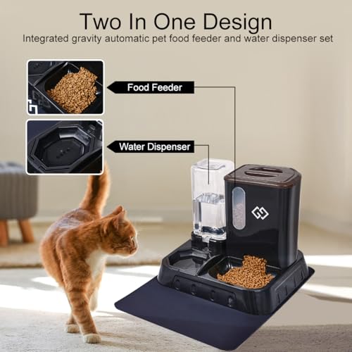 Gravity Cat Feeder & Automatic Water Dispenser – 3-i - Image 6