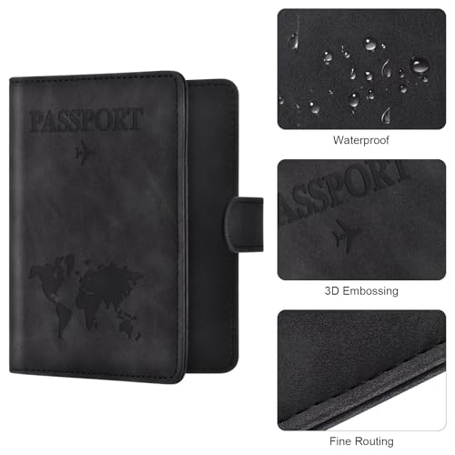 Eoehro Passport Holder for Travel Essentials, Passpo | Home Organizati - Image 6