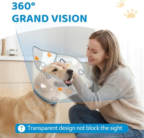 Elizabethan Dog Cone Collar to Stop Licking, Soft Neck Trim - Image 7
