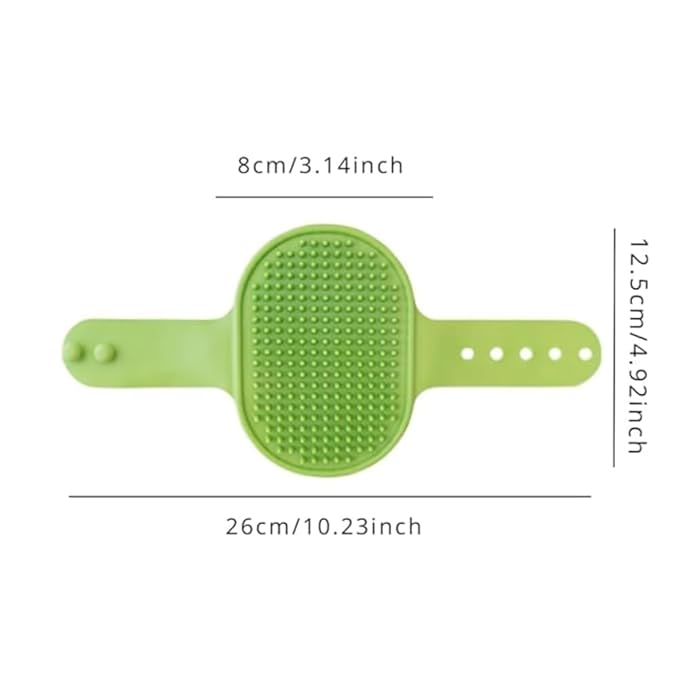 5pcs Cat Self Groomer Set - Adjustable Silicone Brushes with 5-Position Elastic Straps, Grooming Comb & Massage Tool for Table Legs & Cat Trees, Shedding Control Brush Kit (1Set)