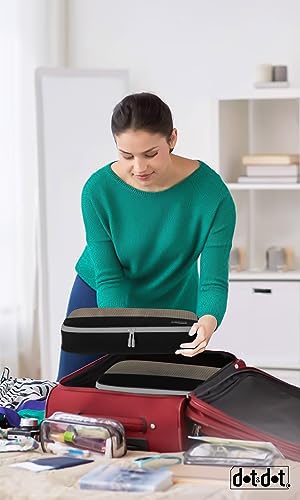 Dot&Dot Medium Packing Cubes - 4 Pcs Suitcase Organi | Home Organizati - Image 6