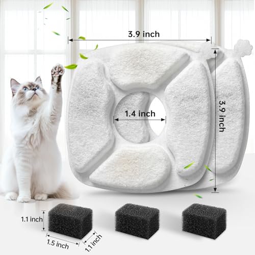 32 Pcs Cat Water Fountain Replacement Filters-16 Pack Cat - Image 4