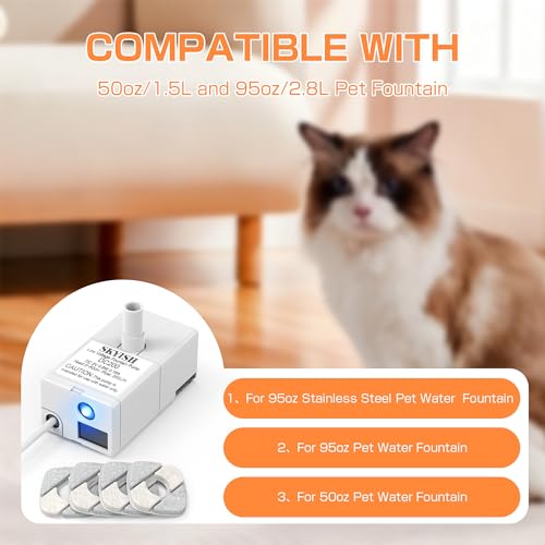 Cat Water Fountain Pump for 50oz, 95oz Fountain - Image 4
