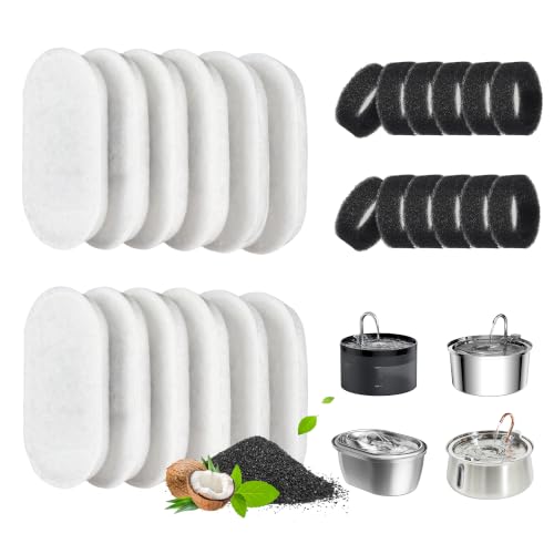 DOOOB Cat Water Fountain Filter 24 Pack Cat Fountain Filters - Image 2